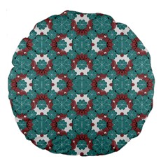 Colorful Geometric Graphic Floral Pattern Large 18  Premium Round Cushions by dflcprints