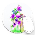 Flovers 23 Round Mousepads Front