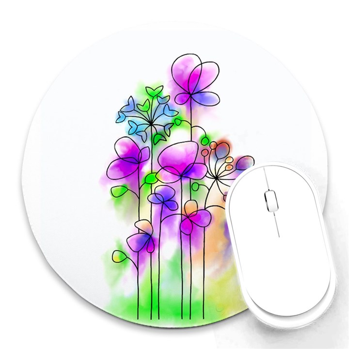 Flovers 23 Round Mousepads