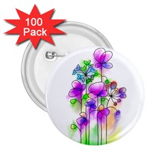 Flovers 23 2 25  Buttons (100 Pack)  by JelinekDesign