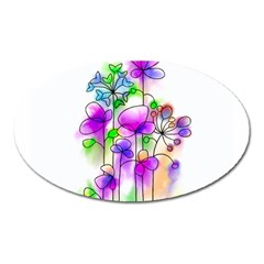 Flovers 23 Oval Magnet