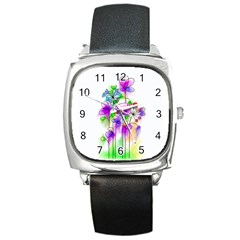 Flovers 23 Square Metal Watch