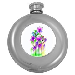 Flovers 23 Round Hip Flask (5 Oz) by JelinekDesign