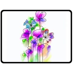 Flovers 23 Fleece Blanket (large)  by JelinekDesign