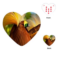 Birds Paradise Cendrawasih Playing Cards (heart) 