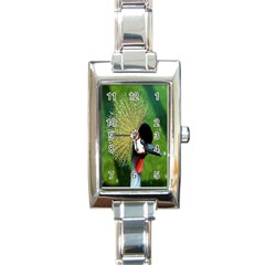 Bird Hairstyle Animals Sexy Beauty Rectangle Italian Charm Watch