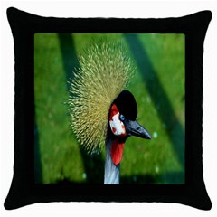 Bird Hairstyle Animals Sexy Beauty Throw Pillow Case (black)