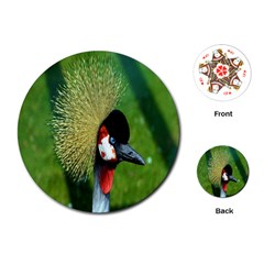 Bird Hairstyle Animals Sexy Beauty Playing Cards (round)  by Mariart