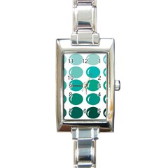 Bubbel Balloon Shades Teal Rectangle Italian Charm Watch by Mariart