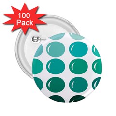 Bubbel Balloon Shades Teal 2 25  Buttons (100 Pack)  by Mariart