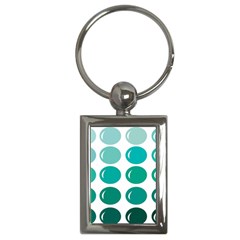 Bubbel Balloon Shades Teal Key Chains (rectangle)  by Mariart