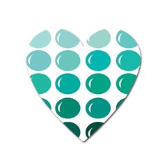 Bubbel Balloon Shades Teal Heart Magnet