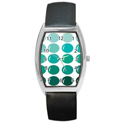 Bubbel Balloon Shades Teal Barrel Style Metal Watch by Mariart