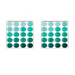 Bubbel Balloon Shades Teal Cufflinks (square) by Mariart