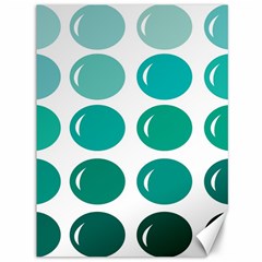 Bubbel Balloon Shades Teal Canvas 36  X 48  