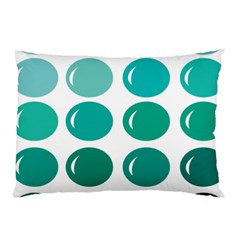 Bubbel Balloon Shades Teal Pillow Case by Mariart