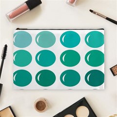 Bubbel Balloon Shades Teal Cosmetic Bag (large)  by Mariart