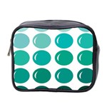 Bubbel Balloon Shades Teal Mini Toiletries Bag 2-Side Front