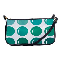 Bubbel Balloon Shades Teal Shoulder Clutch Bags by Mariart