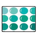 Bubbel Balloon Shades Teal Fleece Blanket (Small) 50 x40  Blanket Front