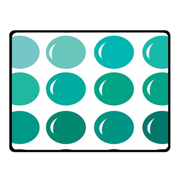 Bubbel Balloon Shades Teal Fleece Blanket (Small)