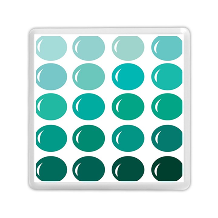 Bubbel Balloon Shades Teal Memory Card Reader (Square) 