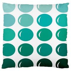 Bubbel Balloon Shades Teal Large Cushion Case (one Side) by Mariart