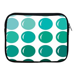 Bubbel Balloon Shades Teal Apple Ipad 2/3/4 Zipper Cases by Mariart