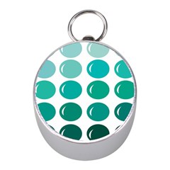 Bubbel Balloon Shades Teal Mini Silver Compasses