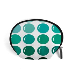 Bubbel Balloon Shades Teal Accessory Pouches (small)  by Mariart