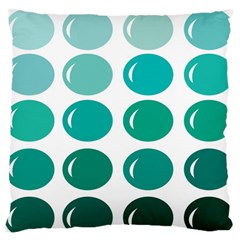 Bubbel Balloon Shades Teal Standard Flano Cushion Case (two Sides) by Mariart