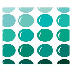 Bubbel Balloon Shades Teal Double Sided Flano Blanket (small)  by Mariart