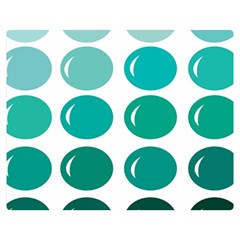 Bubbel Balloon Shades Teal Double Sided Flano Blanket (medium) 