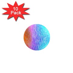 Aurora Rainbow Orange Pink Purple Blue Green Colorfull 1  Mini Magnet (10 Pack)  by Mariart