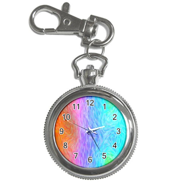 Aurora Rainbow Orange Pink Purple Blue Green Colorfull Key Chain Watches