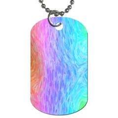 Aurora Rainbow Orange Pink Purple Blue Green Colorfull Dog Tag (two Sides) by Mariart