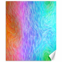 Aurora Rainbow Orange Pink Purple Blue Green Colorfull Canvas 8  X 10  by Mariart