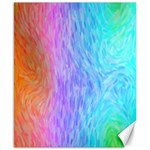 Aurora Rainbow Orange Pink Purple Blue Green Colorfull Canvas 8  x 10  8.15 x9.66  Canvas - 1