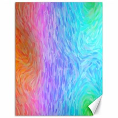 Aurora Rainbow Orange Pink Purple Blue Green Colorfull Canvas 18  X 24  