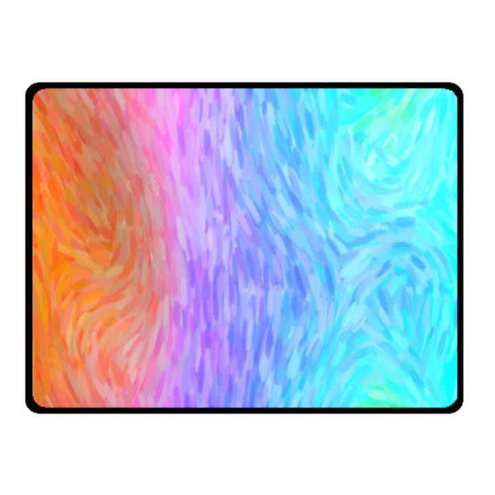 Aurora Rainbow Orange Pink Purple Blue Green Colorfull Fleece Blanket (Small)