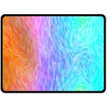 Aurora Rainbow Orange Pink Purple Blue Green Colorfull Double Sided Fleece Blanket (Large)  80 x60  Blanket Front