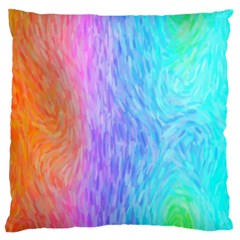 Aurora Rainbow Orange Pink Purple Blue Green Colorfull Standard Flano Cushion Case (two Sides) by Mariart