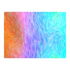 Aurora Rainbow Orange Pink Purple Blue Green Colorfull Double Sided Flano Blanket (mini)  by Mariart