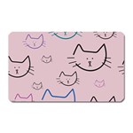 Cat Pattern Face Smile Cute Animals Beauty Magnet (Rectangular) Front