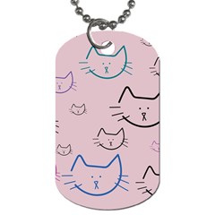 Cat Pattern Face Smile Cute Animals Beauty Dog Tag (one Side)