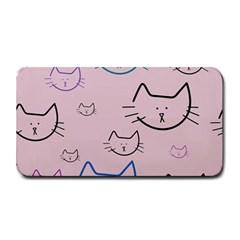 Cat Pattern Face Smile Cute Animals Beauty Medium Bar Mats