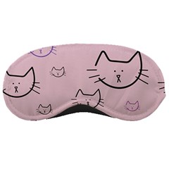 Cat Pattern Face Smile Cute Animals Beauty Sleeping Masks