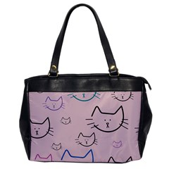 Cat Pattern Face Smile Cute Animals Beauty Office Handbags by Mariart