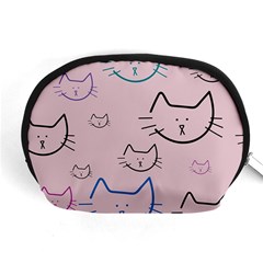 Cat Pattern Face Smile Cute Animals Beauty Accessory Pouches (medium) 