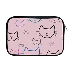 Cat Pattern Face Smile Cute Animals Beauty Apple Macbook Pro 17  Zipper Case